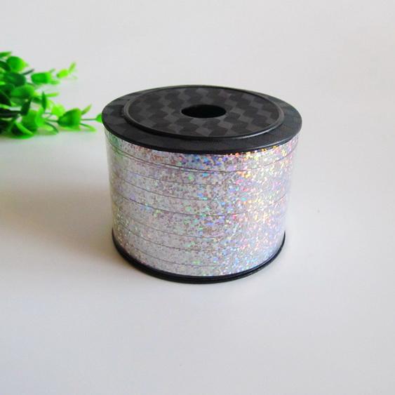 5MM*90M DIY Laser Balloon Ribbon Wedding Bowknot Coloured Ribbons Party Decoration