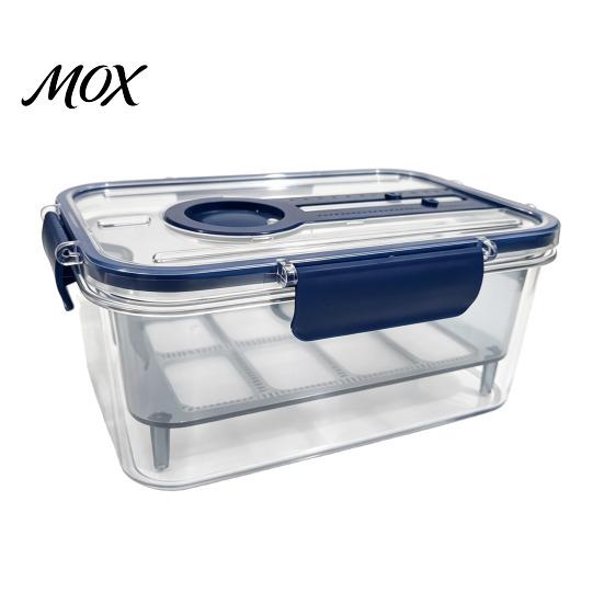 Breathable Food Container Crisper Box, with Mesh Drain Strainer, Tofu Whey Refrigerator Organizer Bin Separation Container, for Fresh Fruit Vegetable
