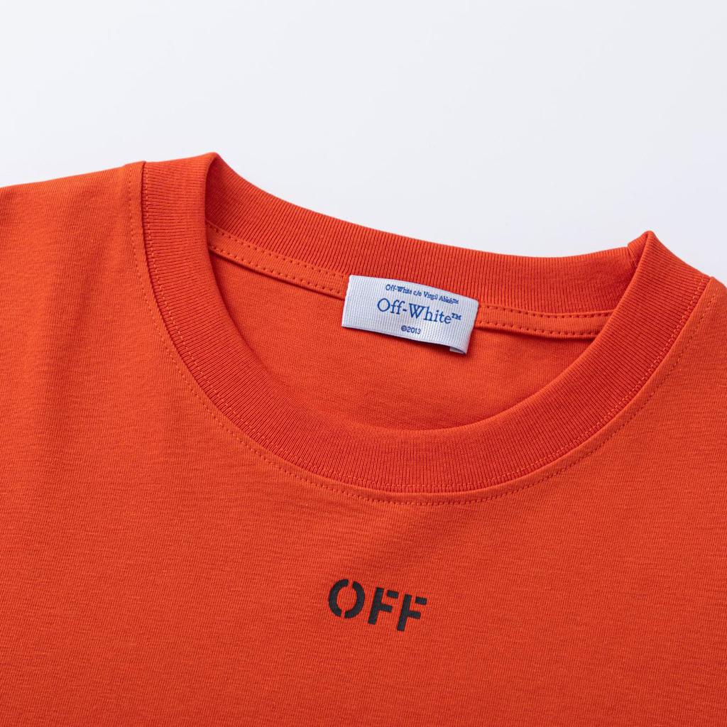 9014 Off-White 2025 Frühjahr/Sommer Neue Rendering Pfeilmuster Rundhals Kapuzen Kurzarm Herren- und Damen-T-Shirts