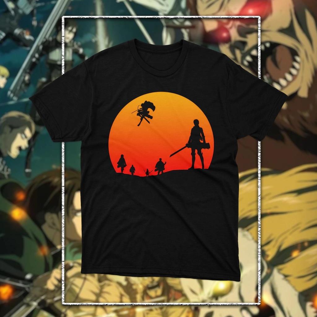 Attack on Titan anime 2026 AOT Graphic Unisexs TShirt Unisex ONeck 100 Cotton Short Sleeve Y2k Oversized Fashion Popular Tee