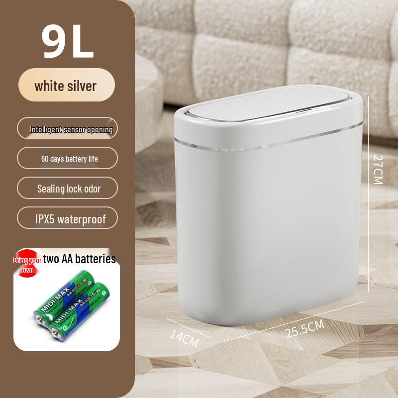 2025 Smart Sensor Trash Can for Home – Automatic Induction Bin for Bathroom & Living Room
