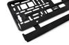 License plate frame black flexible AMIO-01162