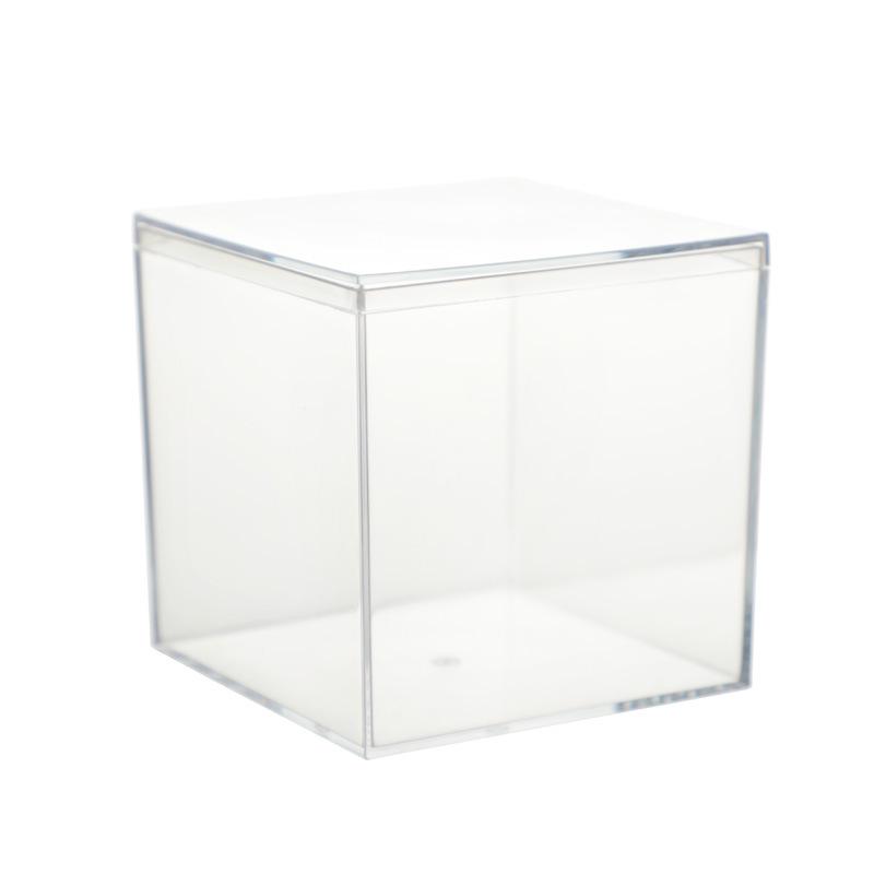 Transparent Acrylic Storage Box with Lid - Food Grade Candy or Gift Packaging