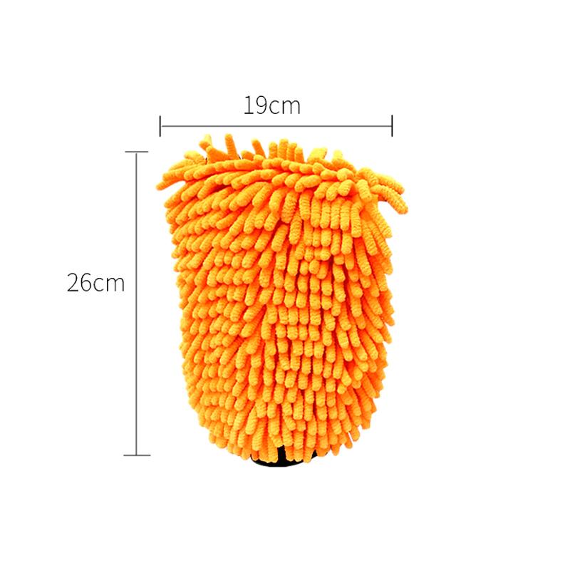 Waterproof Car Wash Gloves Microfiber Chenille Gloves Thick Car Cleaning Mitt Wax Detailing Brush Auto Care Double-faced Glove