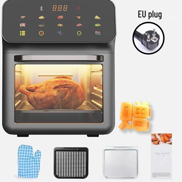 Smart Touchscreen Air Fryer: Smoke-free, Oil-free, Multifunctional Electric Oven for Home Use