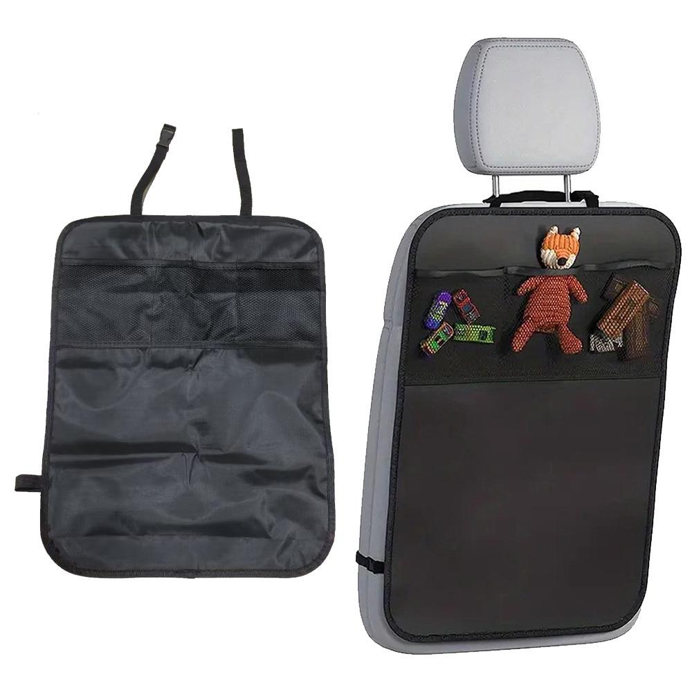 Car Seat Kick Mat & Organizer for Children: Anti-Stain Protective Back Pad