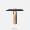 Contemporary Marble Travertine Table Lamp - Luxurious Designer Style for Living Room or Bedroom