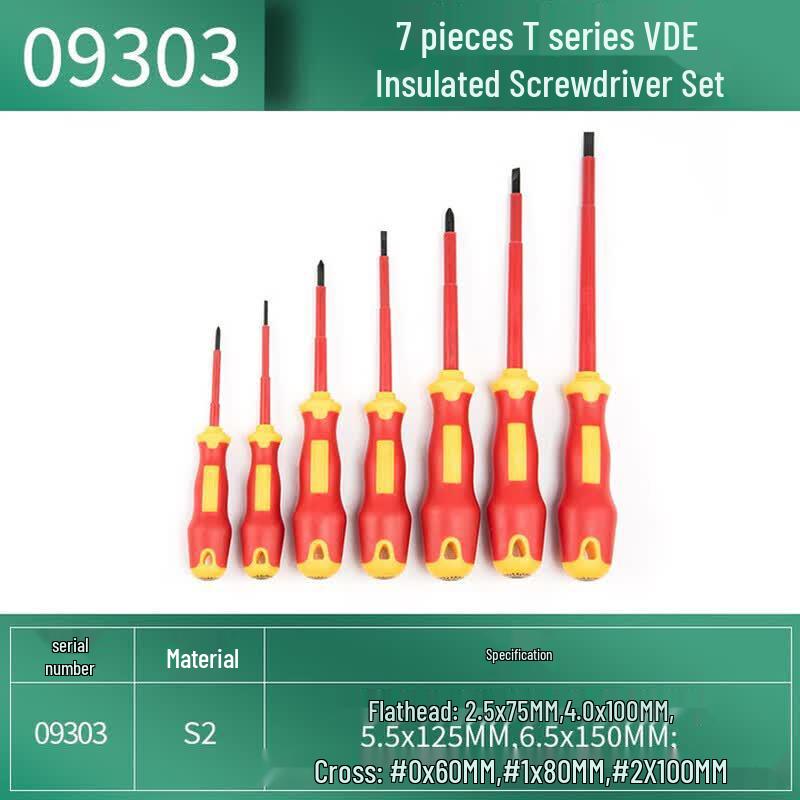 SATA 7-Piece T-Series VDE Insulated Screwdriver Set