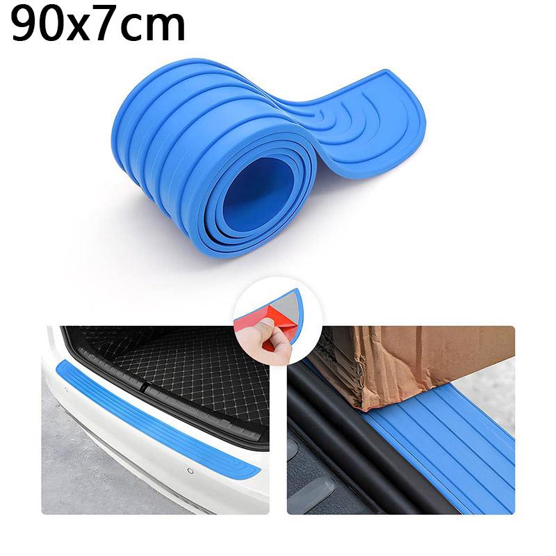 Protecție universală pentru bara de protecție spate a mașinii din PVC Placă adezivă moale pentru zgârieturi de portbagaj, protectie anti-zgârieturi, acoperire pentru prag, margine de protecție