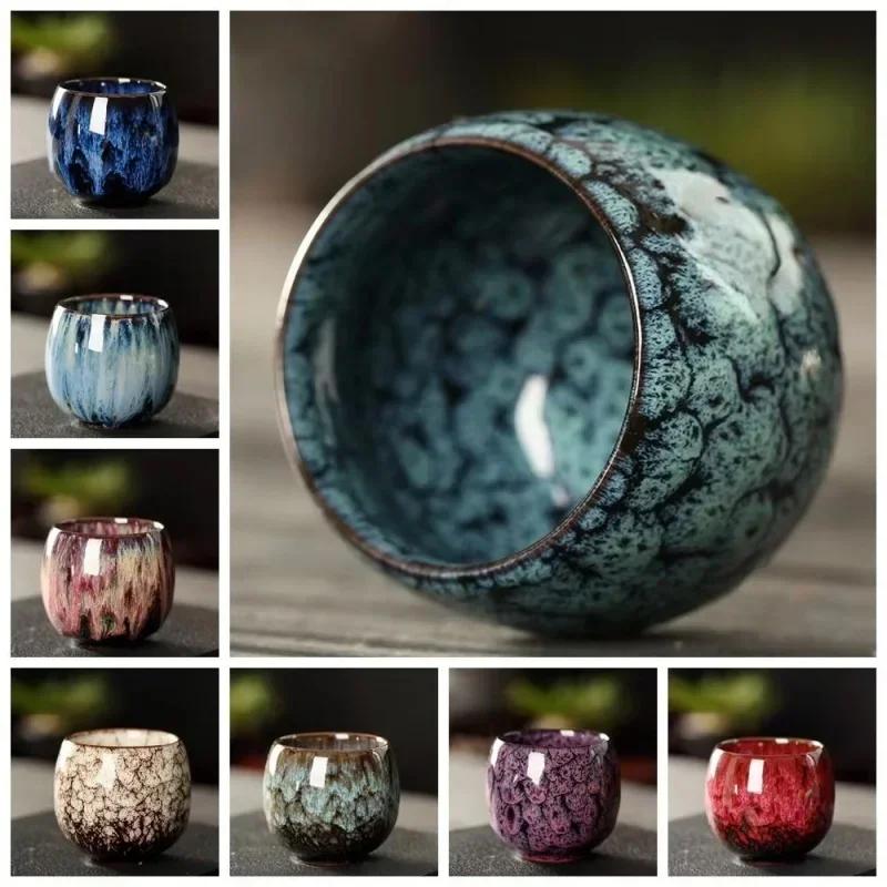 Keramische Teetasse im japanischen Stil, Ofentransformation, Espressotasse, Porzellan, Kung-Fu-Teetasse, Töpferware, Kaffeetasse, Weintrinkgeschirr