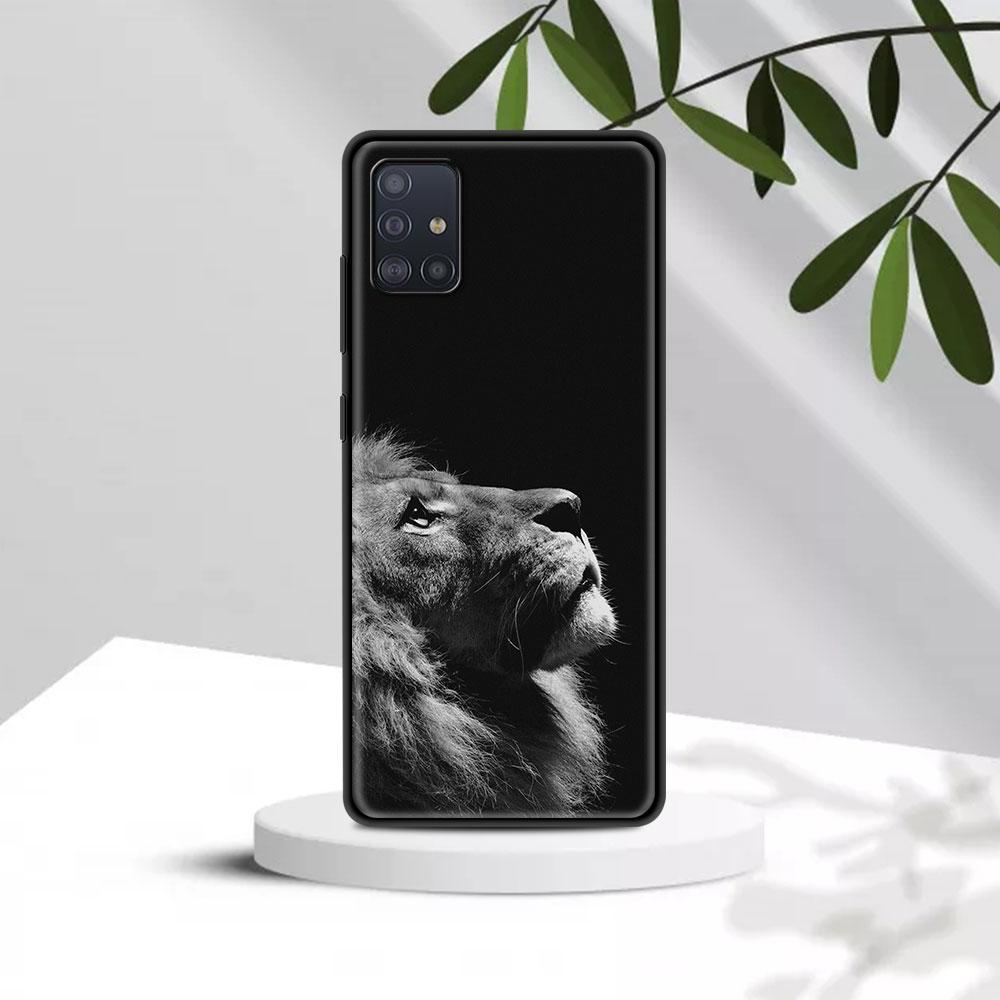 Fall Für Samsung A91 A72 A71 A52 A51 A42 A41 A32 A31 A21 EU A21s A12 A11 A02s A02 A01 Abdeckung Fundas Shell Lions