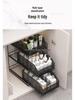 Under-Sink Multi-Tier Pull-Out Organizer Rack for Bathroom Vanity Cabinet