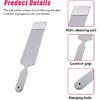 Long Handle Flat Glass Tint Tools, Scrubber Paddle Squeegee for Car Front Gray