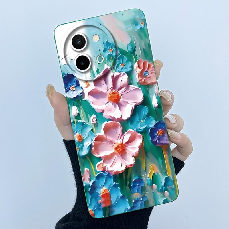 Case For Vivo Y38 Y58 T3X 5G Cute Panda Sweet Girls Silicone Soft Back Cover for VivoY38 VivoY58 5G Bumper Protective Casing