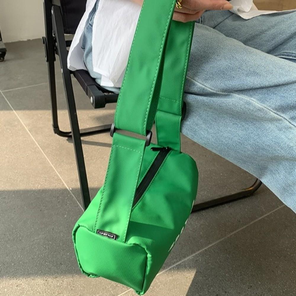 Adjustable Strap Sports Messenger Bag Casual Crossbody Pillow Bag Oxford Cloth Square Bag  Outdoor