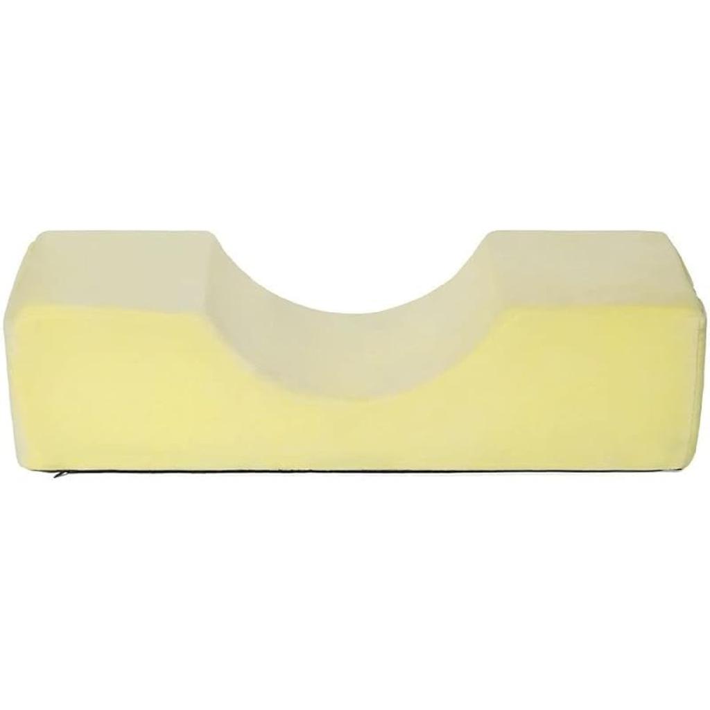 Grafting Eyelashes Soft Memory Foam Pillow with Pocket U Shape Eyelash Extension Pillow Beauty Salon Makeup Tool (Pea Green)