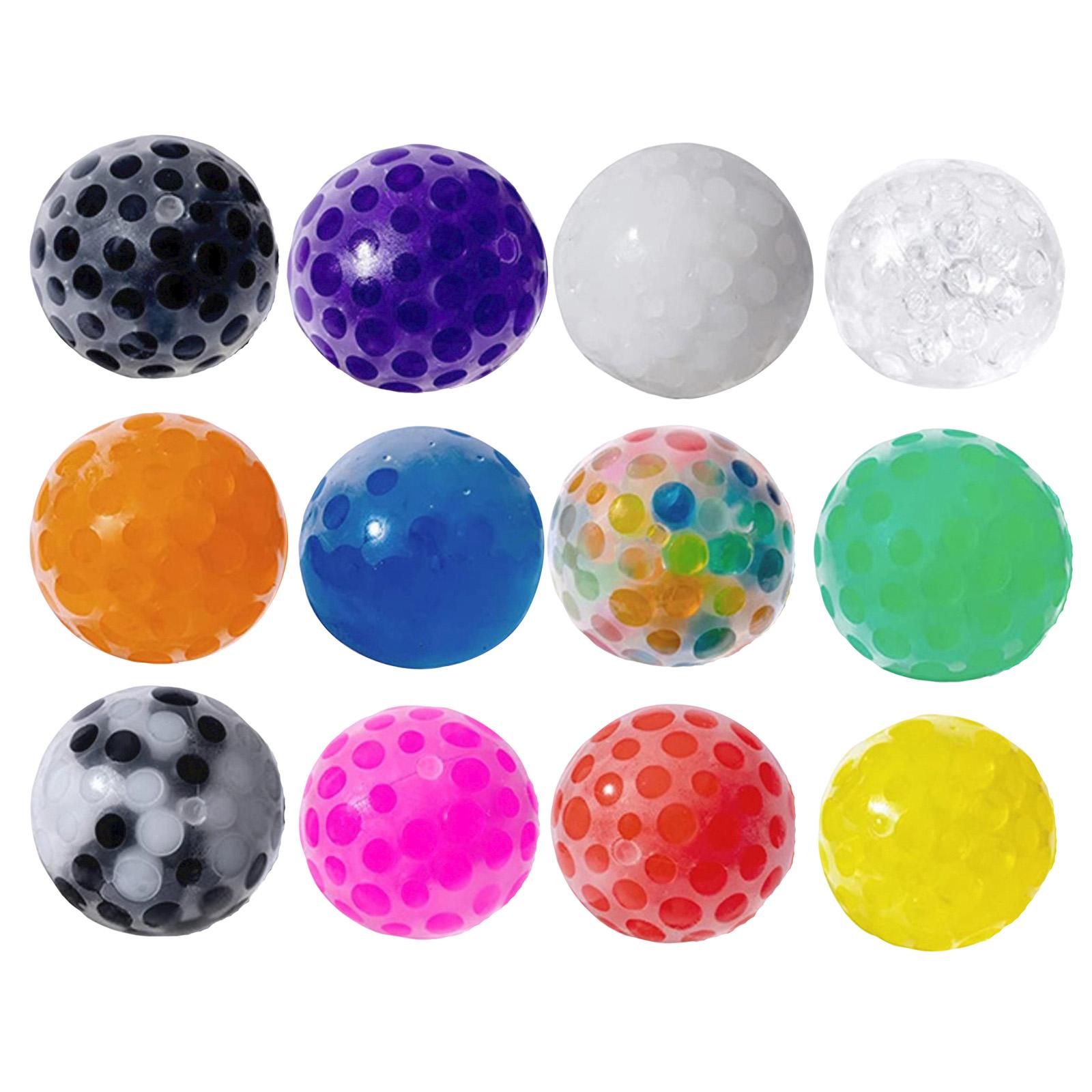 

Набор из 12 мягких резиновых мячиков для снятия стресса и расслабления. Подходит в качестве подарка для детей. One Size
