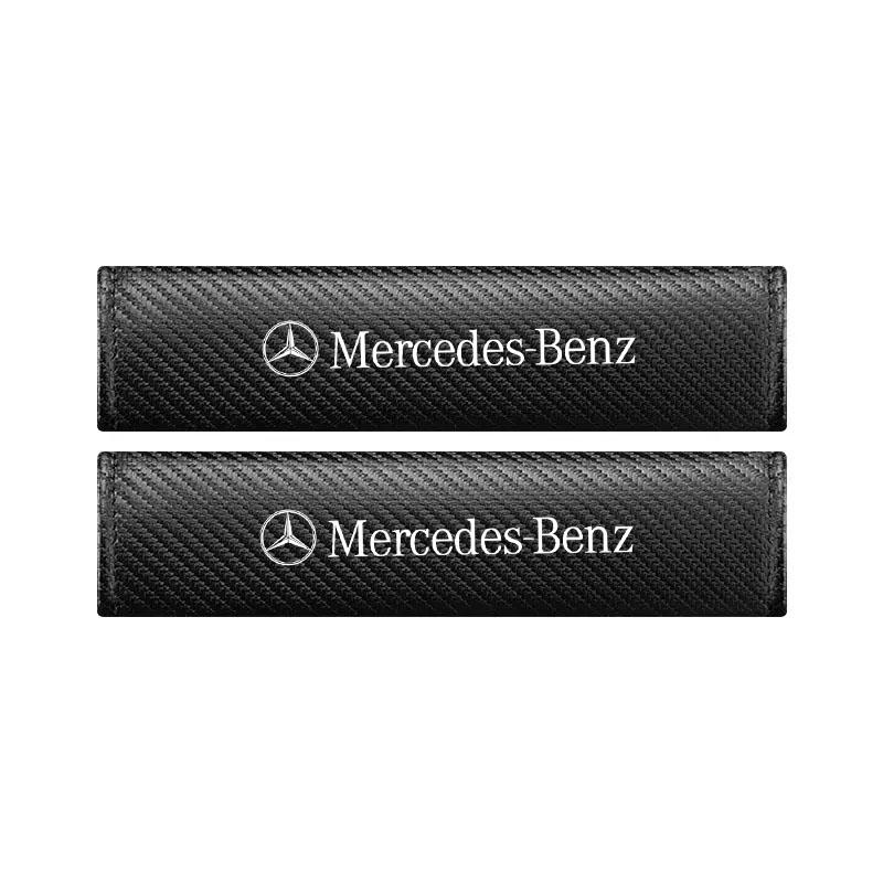 

Carbon Safety Belt Cover Seat Belt Shoulder Protector Strap Cover For Mercedes Benz GLS GLA GLK GLC CLS AMG W205 W212 W463 W176 чорний