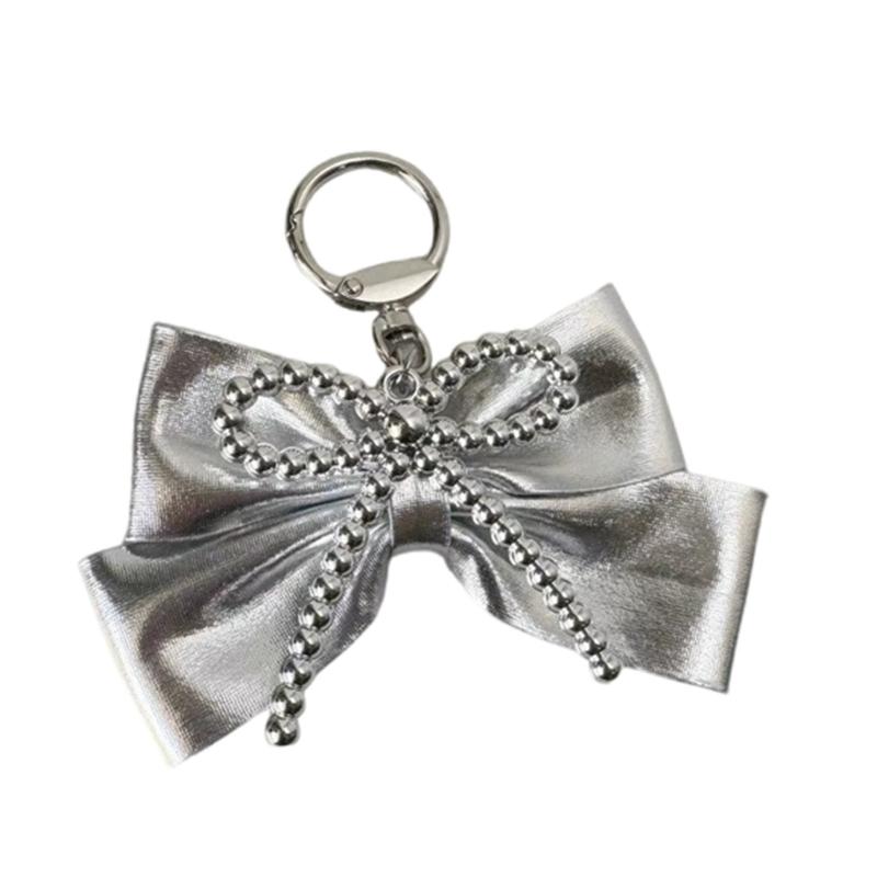 Elegant Keychain Pendant Accessory Portable Bowknot Phone Pendant Keychain Bag Decoration for Women and Girls