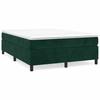 Vidaxl Bedframe Zonder Matras, Donkergroen, 140X200 Cm, Fluweel