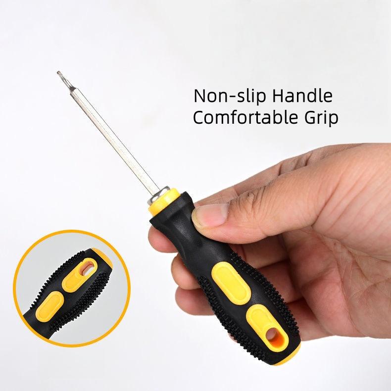 6 In 1 Screwdriver Set Multifunctional Screw Driver Bit Set with Phillips Slotted Torx Triwing Triangle U-type Screwdriver Bit Magnetic Screwdriver