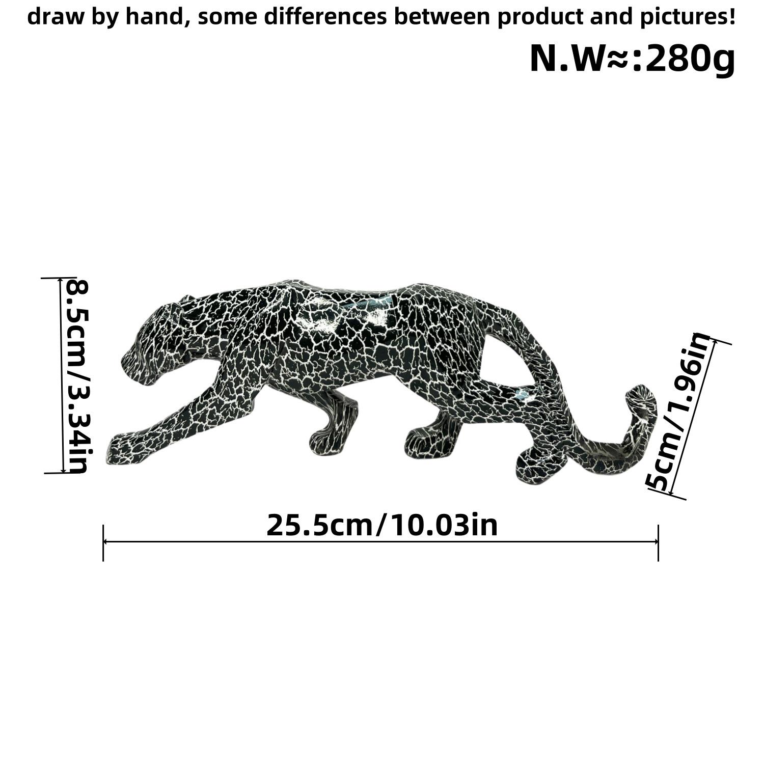 

Современная простая маленькая фигурка леопарда, украшение для гостиной, прихожей, изделие из смолы, украшение для дома, креативное украшение для рабочего стола в гостиной