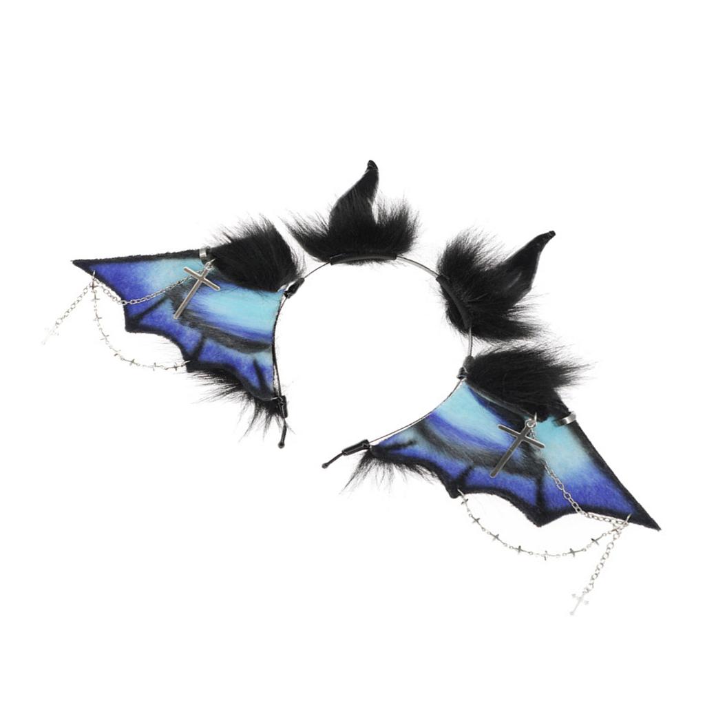 Party Hairhoop Plush Bat Wing Beast Hairband Animal Theme Headband Costume Hairhoop Women Festival Animation Headpiece