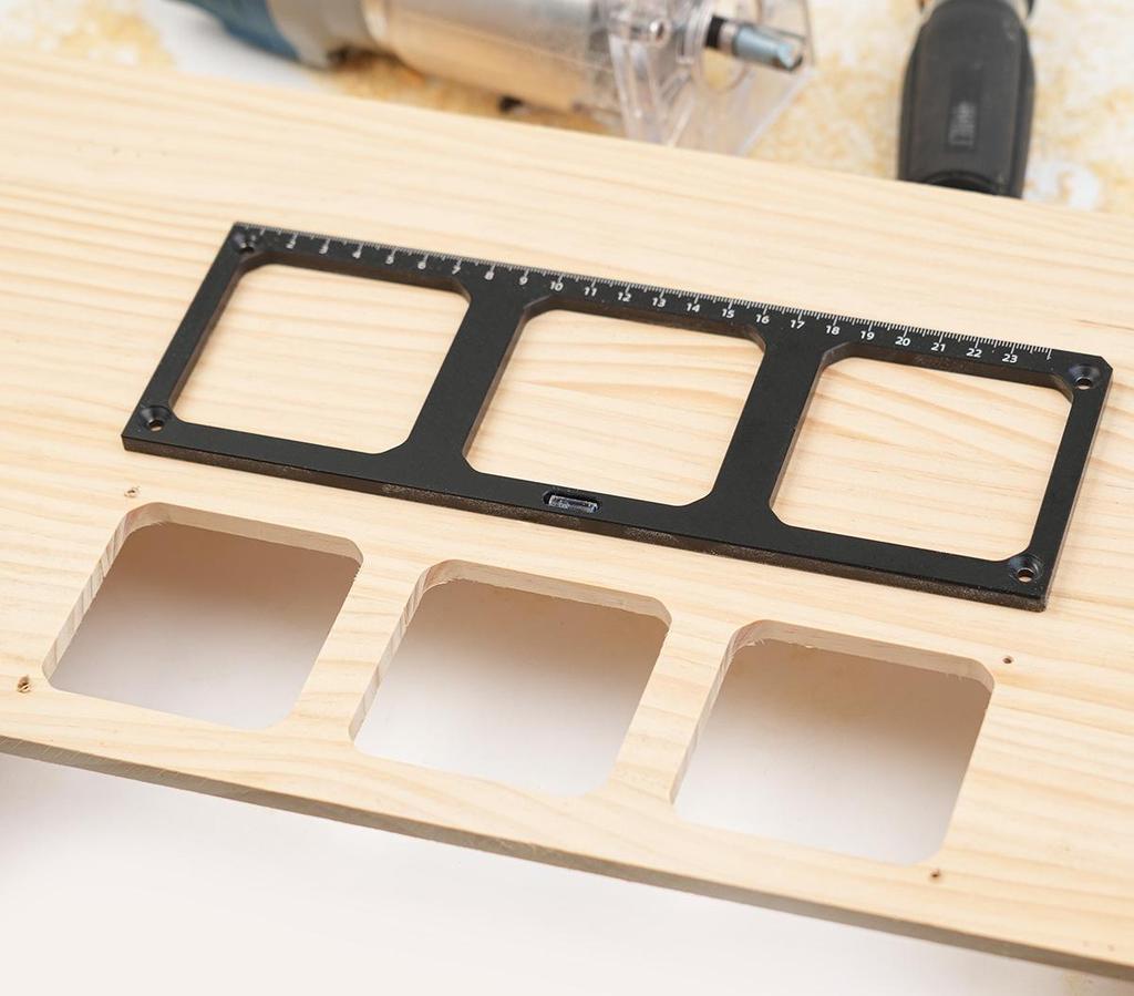 86 Box Switch & Socket Hole Punching Mold - Woodworking Template for Wardrobe Socket & Wire Box Grooving