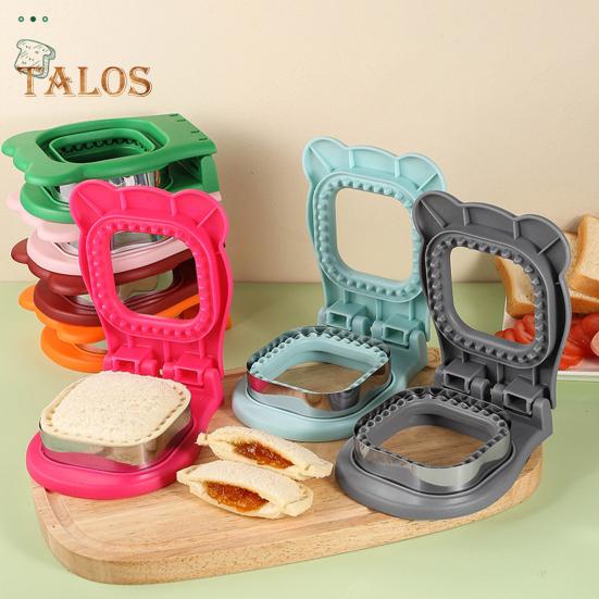 Kulatý sendvičovač 2 v 1 na vykrajování a lepení sendvičů pro školní obědové boxy a Bento boxy Chlapci Dívky
