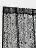 Halloween Lace Window Curtain with Spider Web Design - Perfect for Fireplace, Door curtain