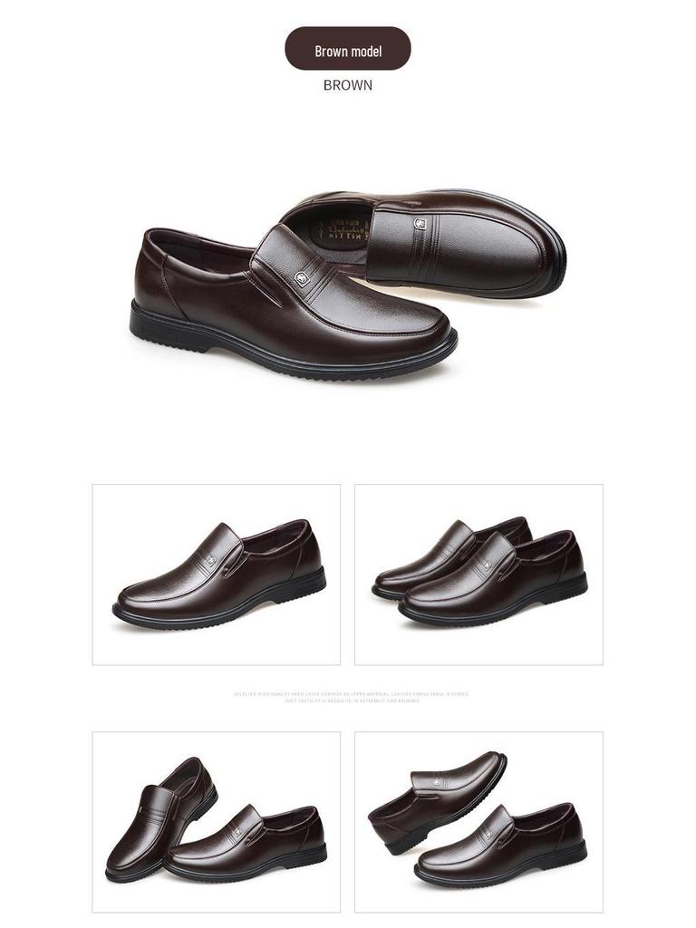 Herrskor i mjukt läder, slip-on, vardagsskor - Våredition för pappa