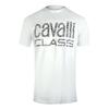 Cavalli Class Mens Zebra Print Logo T-Shirt