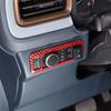 Car Headlight Switch Cover Trim For Ford Maverick 22-2025 Accessories Red Carbon