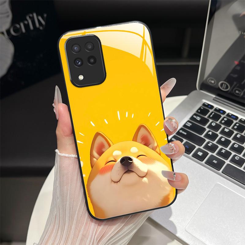 For Samsung M33 M53 Phone Case Trendy Fantasy Design Tempered Glass Hard Bumper For Galaxy M 33 M 53 Full Protection Back Covers