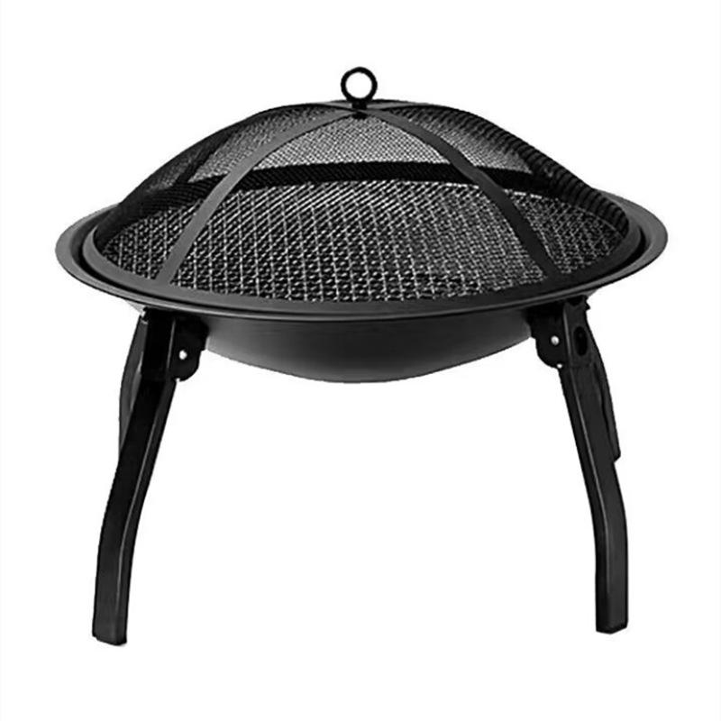 Portable Charcoal Stove: Indoor/Outdoor BBQ Grill & Heating Pot for Tea & Barbecue. Full Set Included.