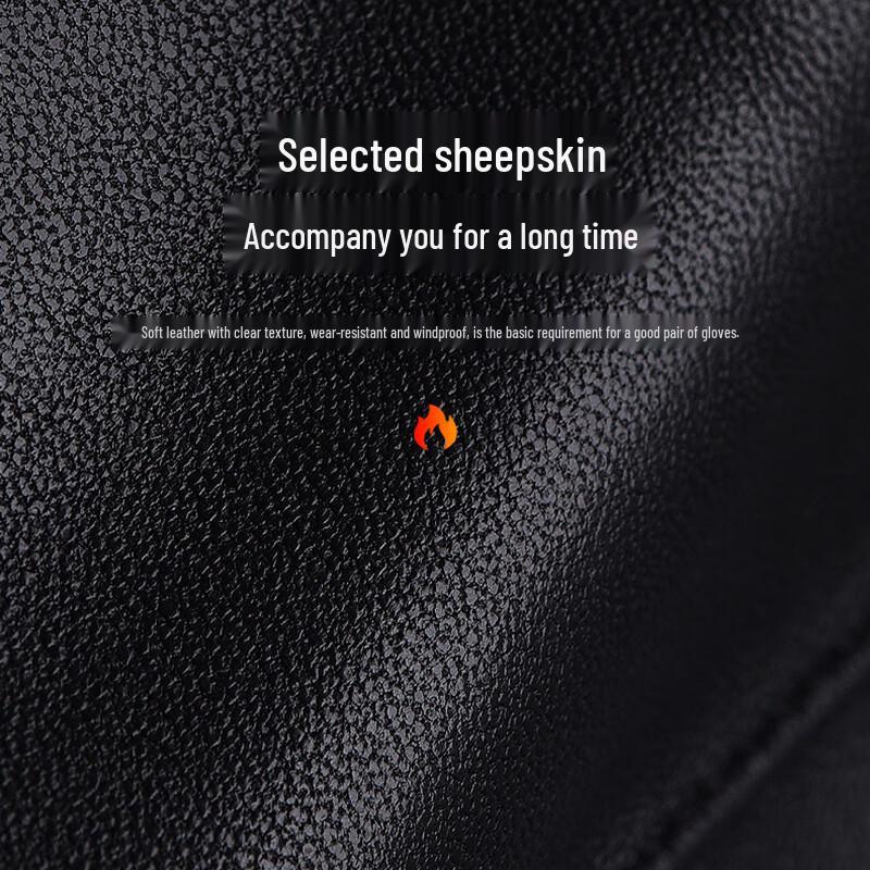 Women's Winter Sheepskin Touchscreen Riding Gloves