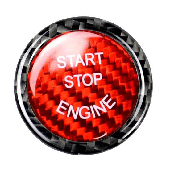 

2 шт., наклейки на кнопку зажигания, декор, подходят для шасси BMW E E90 E60 красный