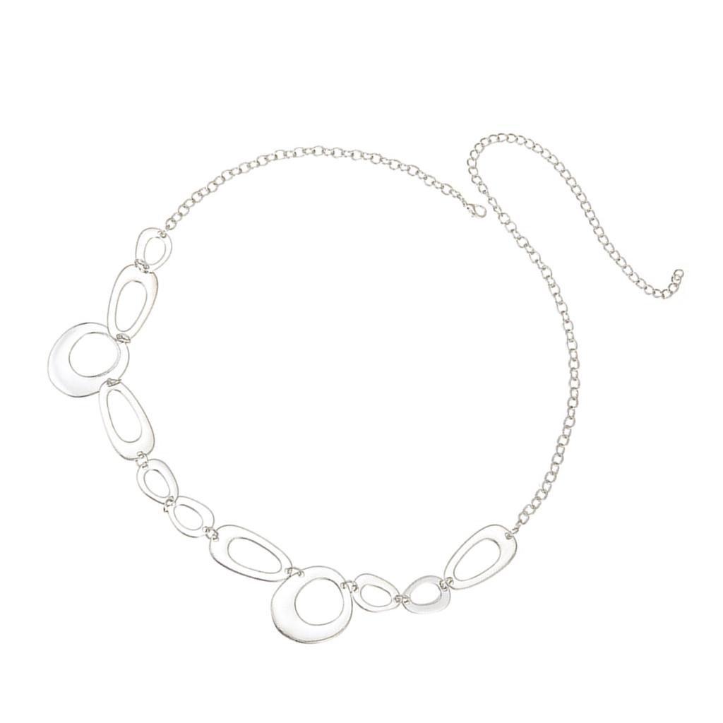 Fashionable Metal Circle Waist Chain Contemporary Alloy Rings Waist Chain Unique Belt Jewelry For The Fashion Forward