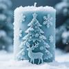 Christmas Molds Ornament Molds Snowflake Cylinder Silicone Mould Plasters Molds Casting Molds Epoxy Resin Molds