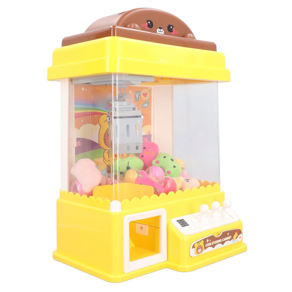 Arcade Claw Game Machine Children Cartoon Bear USB Power Supply Mini Toy Grabber Machine