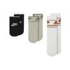Nike Contrasting Colors Logo Sports Mid Calf Socks 3 Pairs White / Gray / Black Unisex DA2601-902