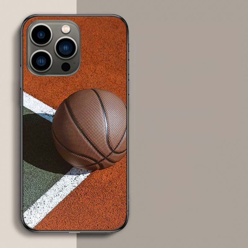 Basketball Phone Case For Iphone 17 Air 15 Pro 14 Plus 16 Pro Max 17E 16E 12 13 Mini 11 Cover Cute Fundas