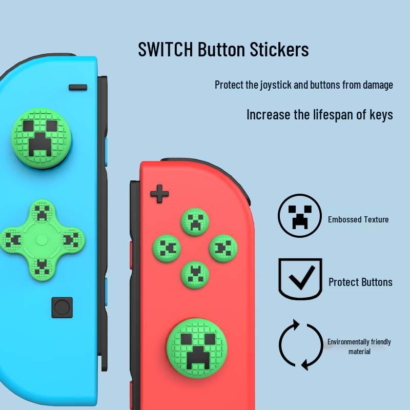 Silicone Protective Button Stickers for Switch, Lite, Joy-Con, and OLED