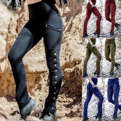 Women Casaul Pants Slim Cool Militia Trouser Leggings