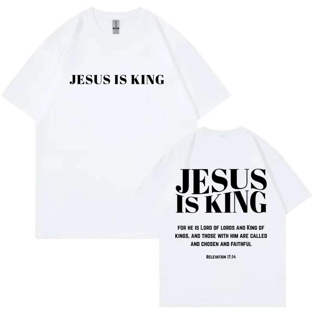 Christian Bible Verse Merch T Shirt Streetwear Fashion Oversized O-Neck T-shirts Men's Women Casual Cotton Short Sleeve T-shirts
