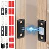 1 Set Ultra Thin Magnetic Door Catch Heavy Duty Stainless Steel Cabinet Door Magnet