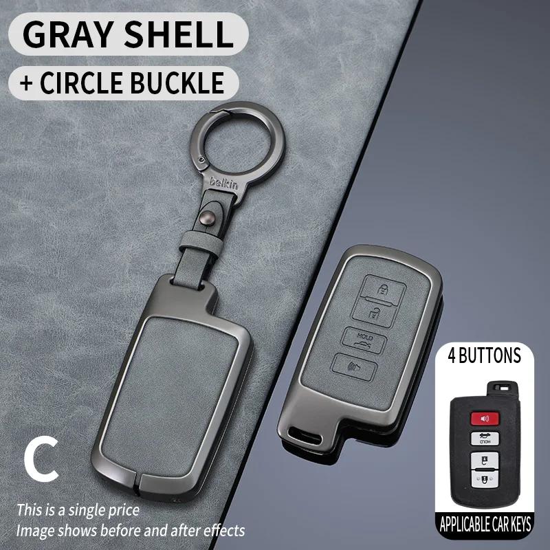 Svagd6 Zinc Alloy Car Key Case Full Cover Shell Fob For Toyota Corolla Altis Auris Aygo Yaris Camry RAV4 Verso TC IM Shell Accessories