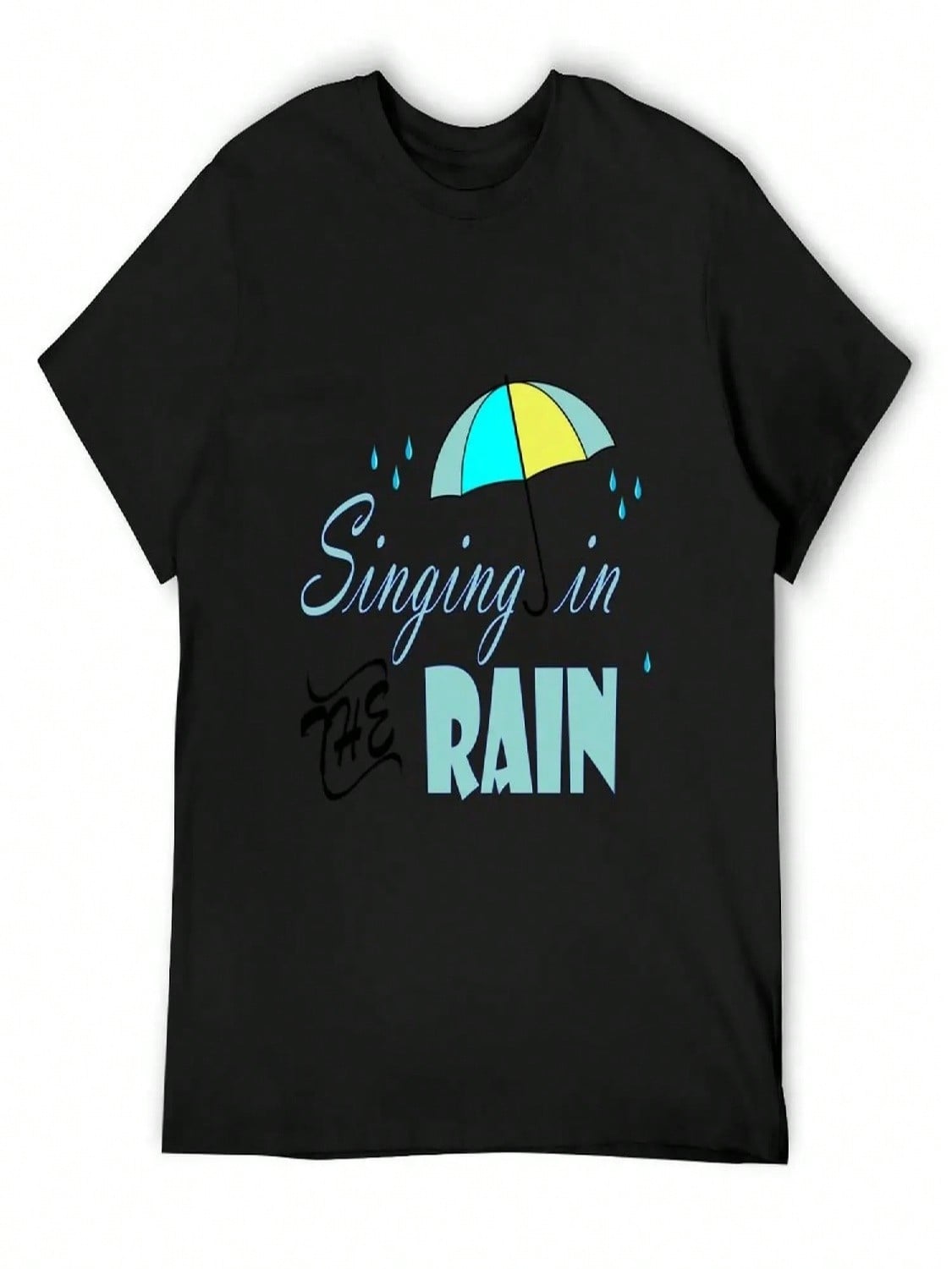 Singing In The Rain T-Shirt Graphic T Shirt Vintage Custom Shirt Personalized T-Shirt Graphics Designer T Shirt unisex S разноцветный