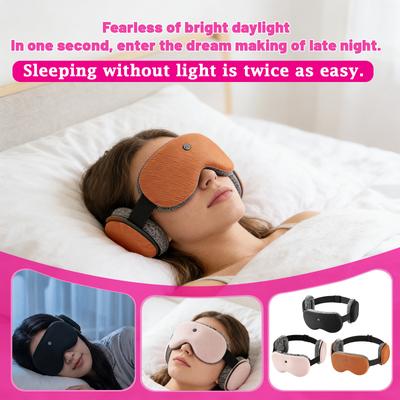 Bluetooth-Schlafmaske - 3D Stereoskopische Abdunkelung - Musikmaske Mit Integriertem Ohrenschutz - Schlafhilfe Für Männer Und Frauen Während Des Tiefschlafs.