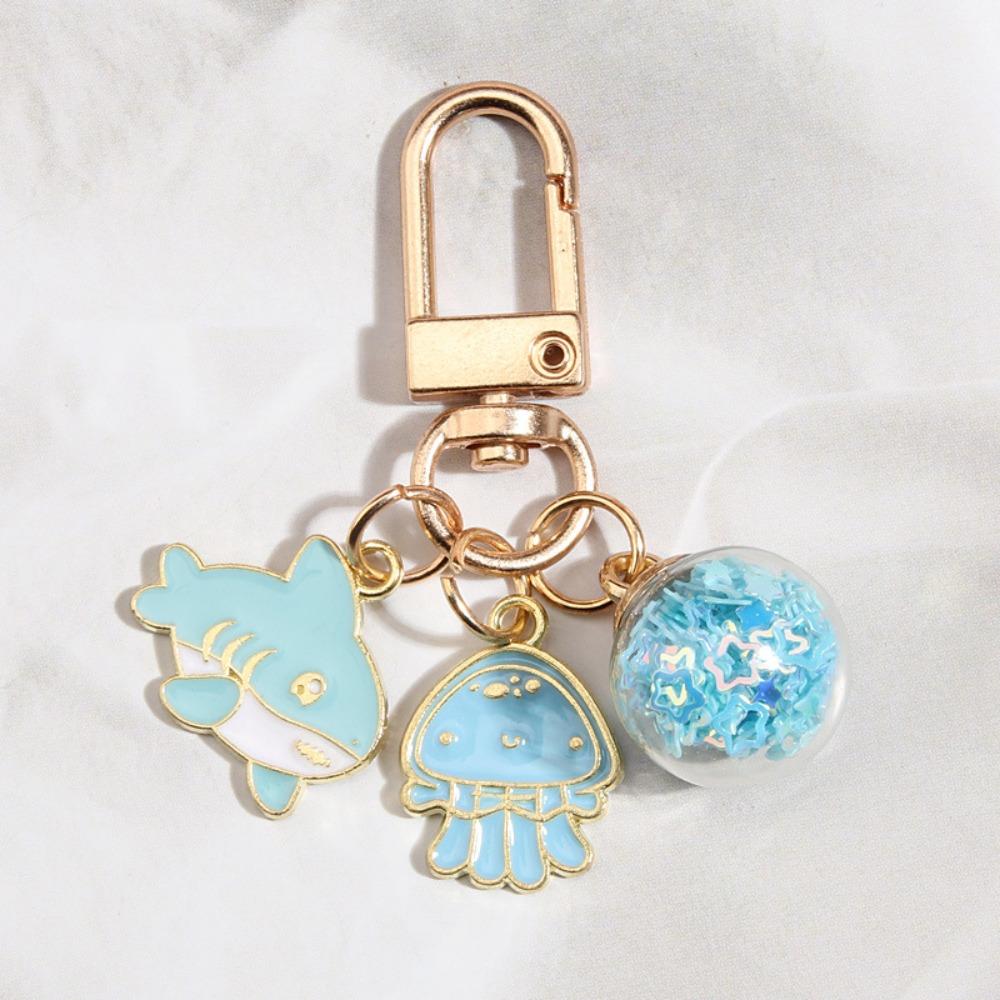 Pendants Cat Metal Key Ring Jewelry Cat Couple Keychain Cartoon Enamel Keychain  Headphone Cover